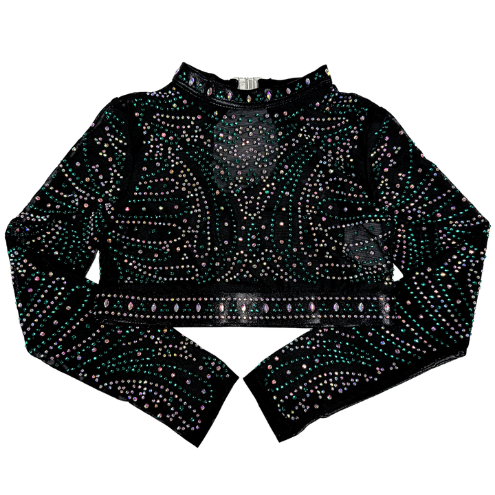 Gym top Abby Black Mint