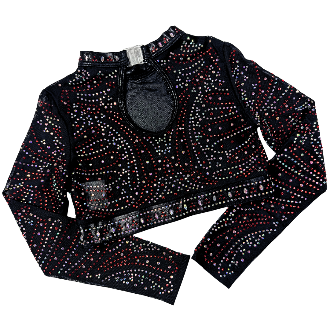 Gym Top Abby Black Red