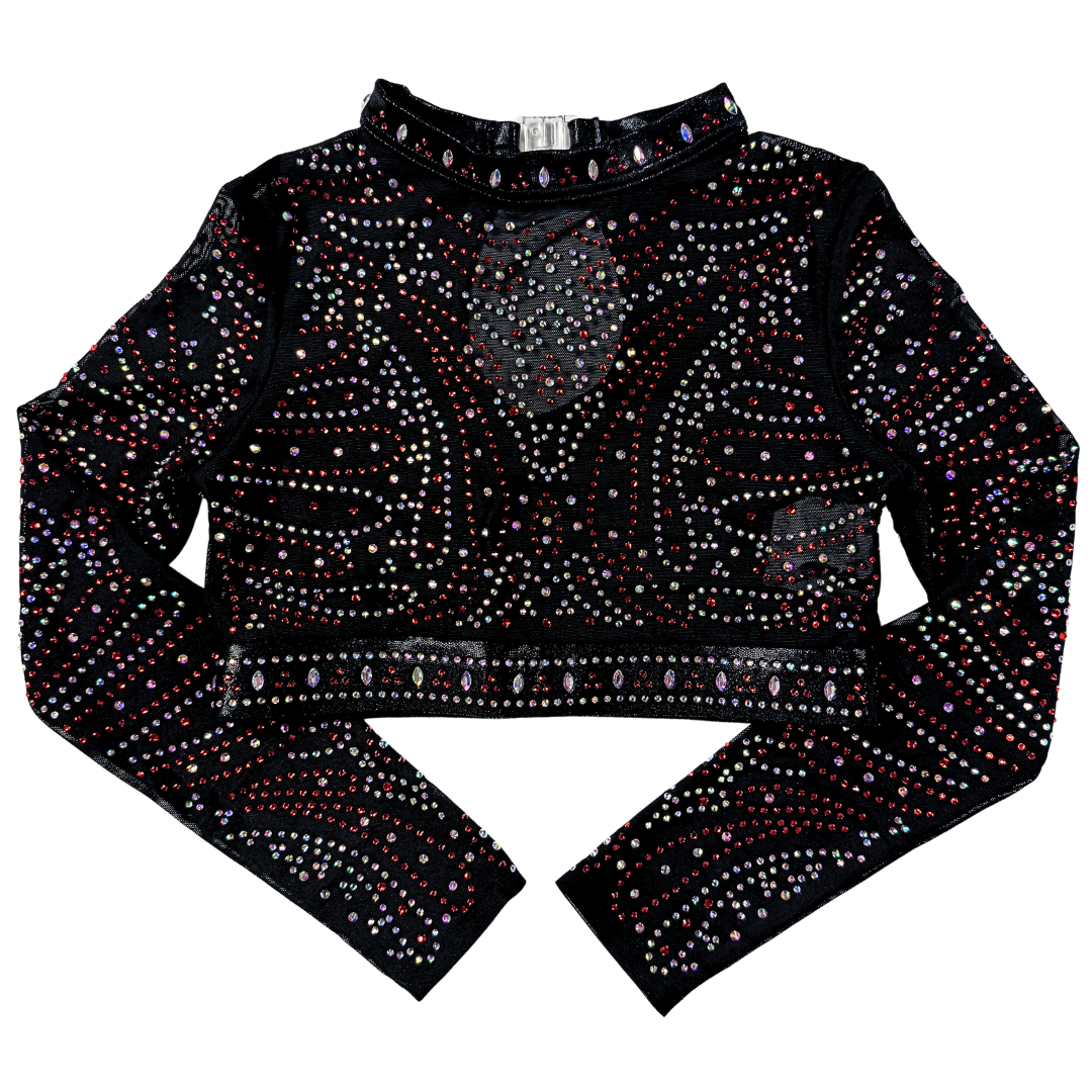Gym Top Abby Black Red