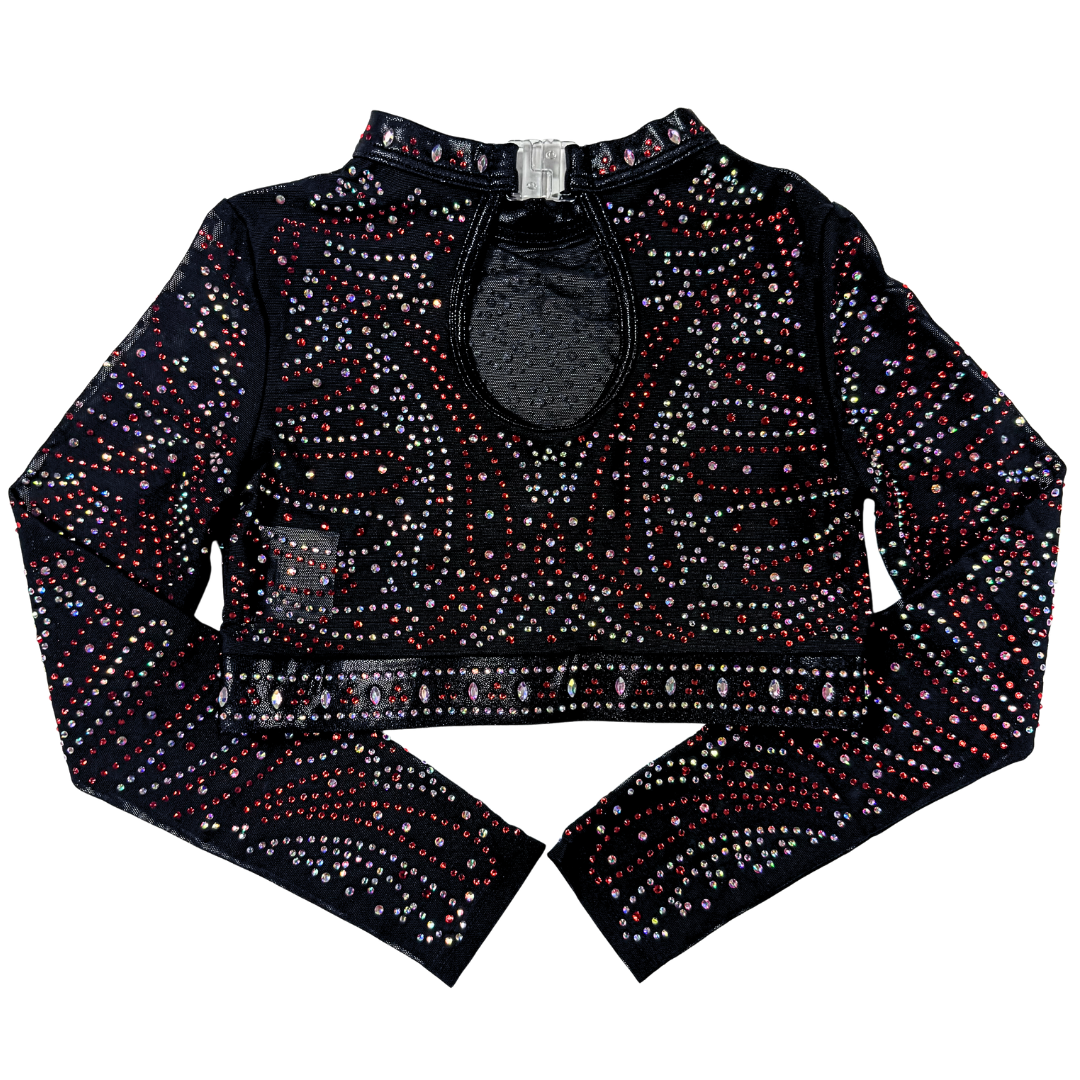Gym Top Abby Black Red