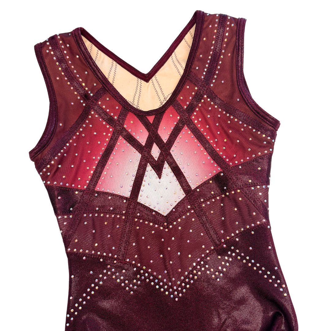 Turnpakje Fenna Donker Aubergine Mouwloos