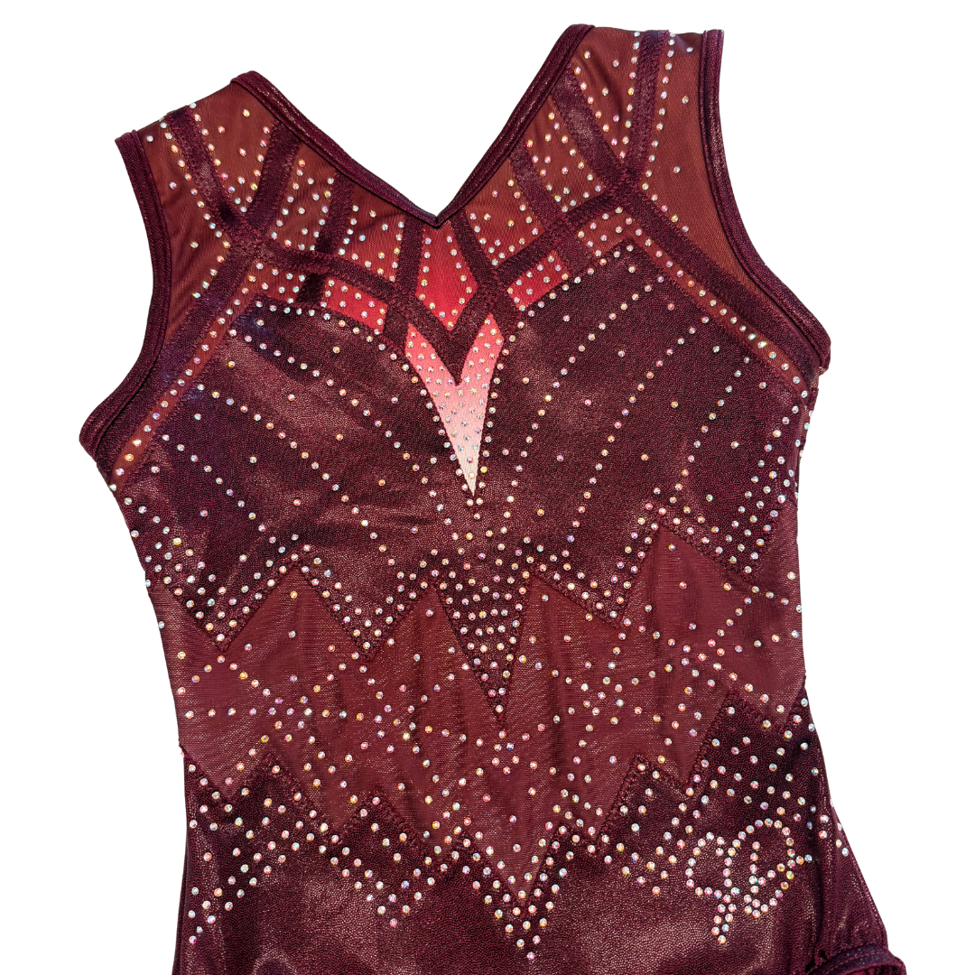 Turnpakje Fenna Donker Aubergine Mouwloos