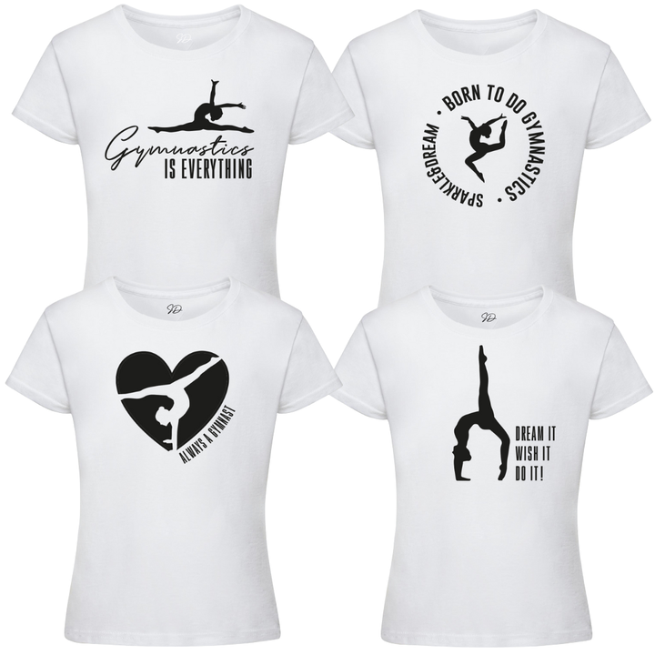 T-Shirt White Gymnastics 