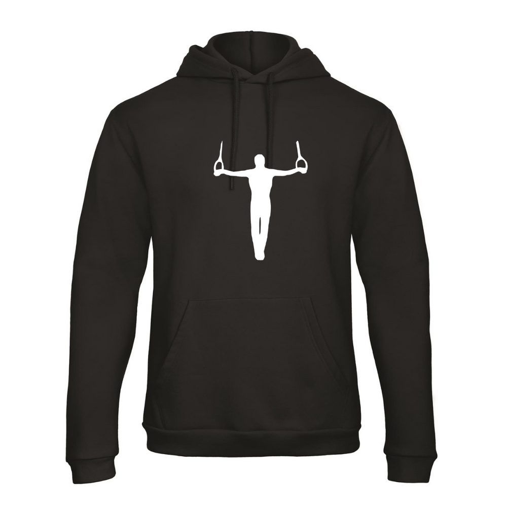Trui / Hoodie Zwart Turnen Heren Heren Ringen, Zonder naam (+€0,00)