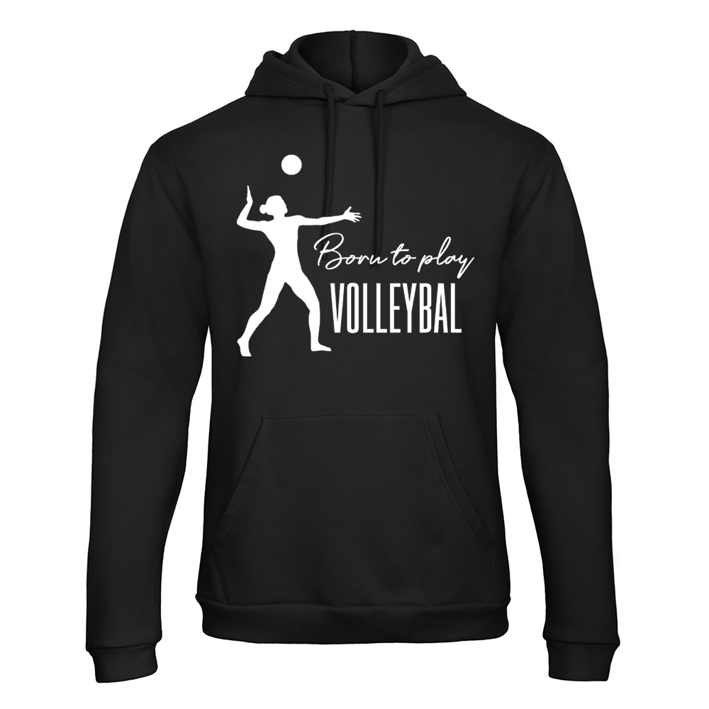 Trui / Hoodie Zwart overige disciplines en sporten Volleybal, Met naam (+€3,00)