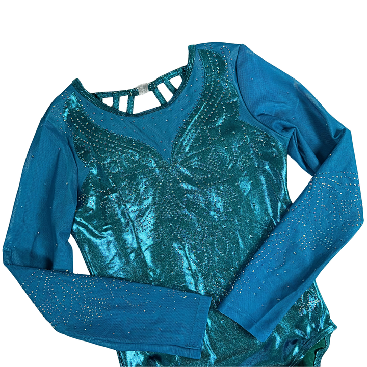 Justaucorps Ella Turquoise Manches Longues - Mystic