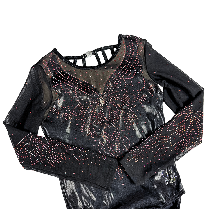 Justaucorps Ella Noir Manches Longues - Mystic