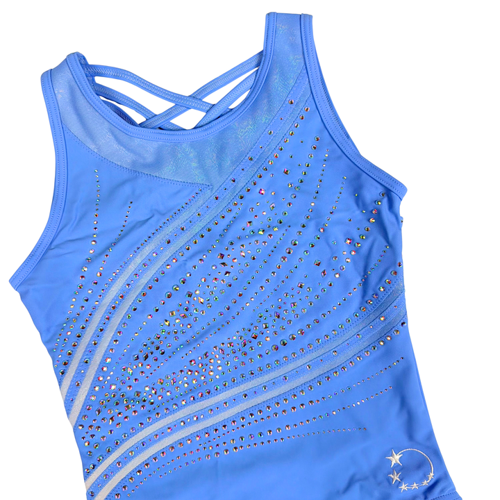 Gymnastics Leotard Little Stars Azalea Light Blue
