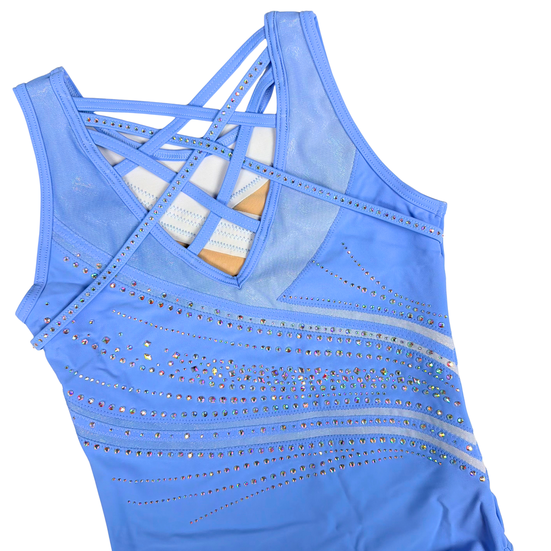 Gymnastics Leotard Little Stars Azalea Light Blue