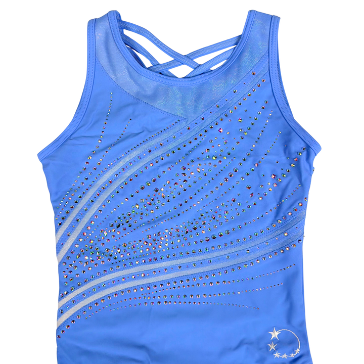 Gymnastics Leotard Little Stars Azalea Light Blue