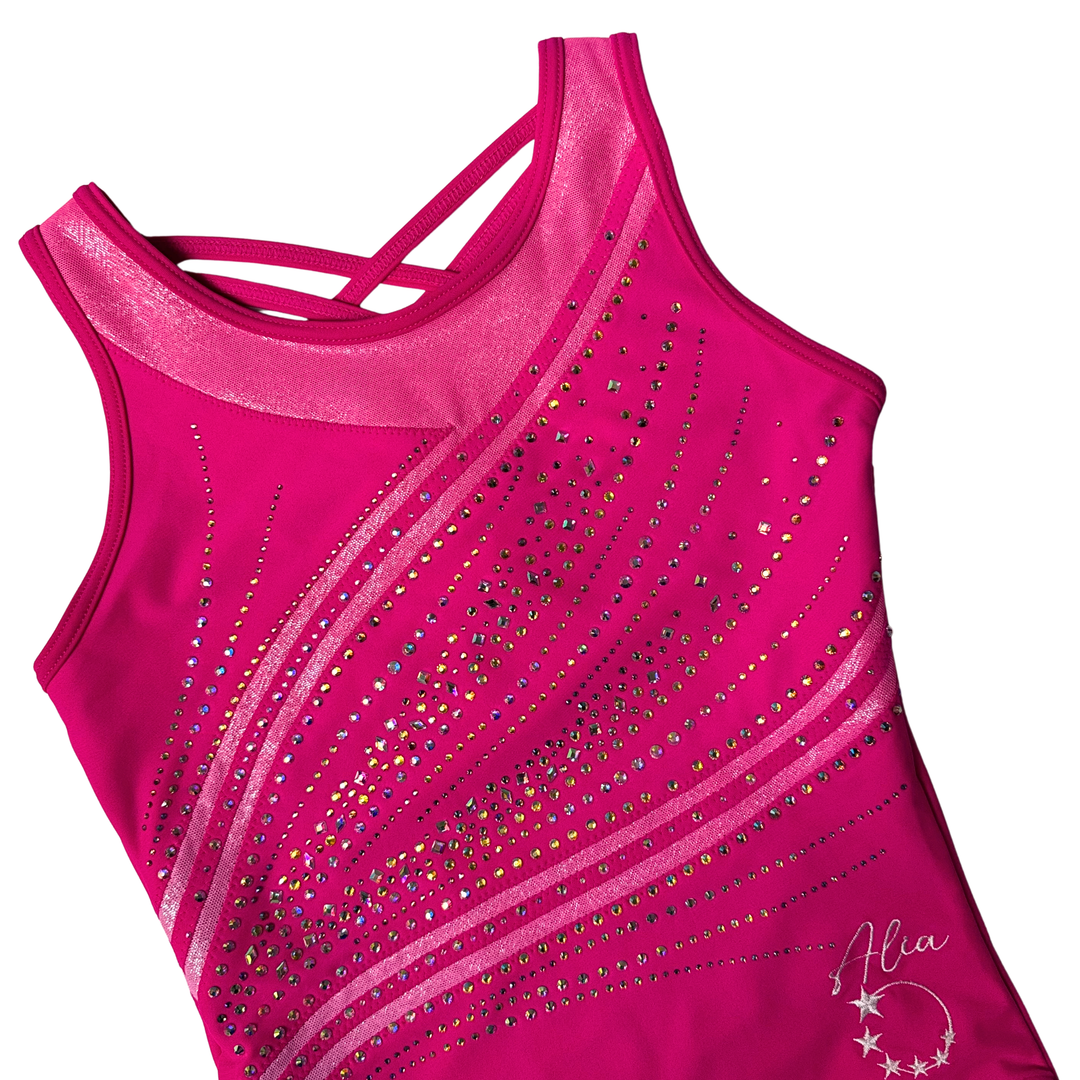 Justaucorps de gymnastique Little Stars Azalea x Alia rose