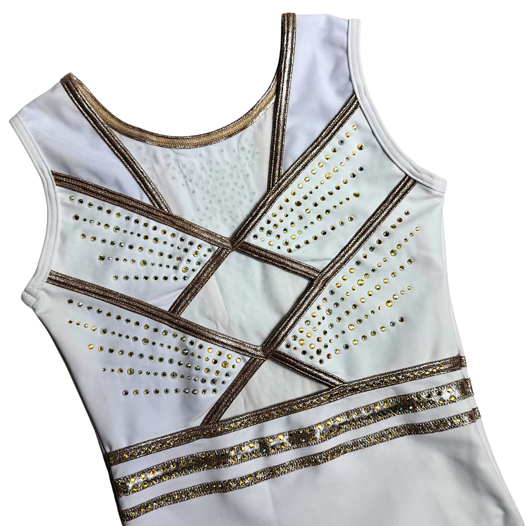 Justaucorps Petites Étoiles Blanc Éblouissant