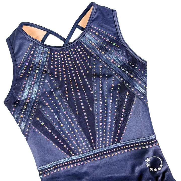 Gymnastics Leotard Little Stars Devotion Navy Blue