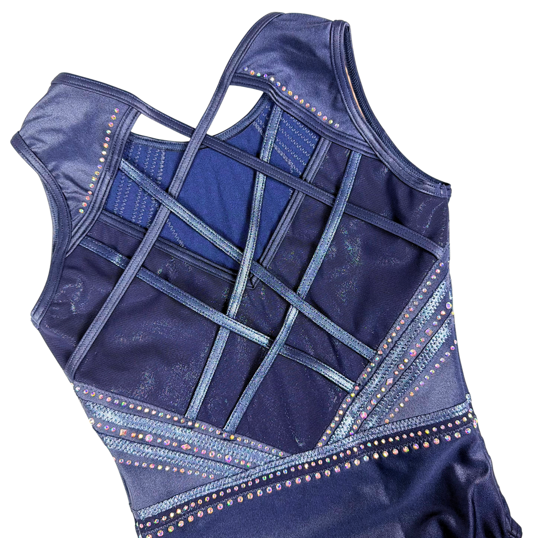 Gymnastics Leotard Little Stars Devotion Navy Blue