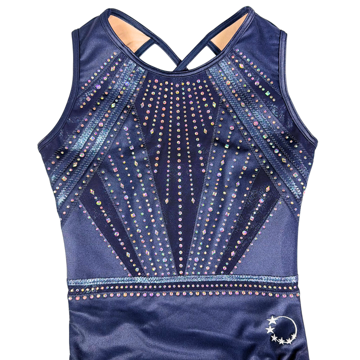 Gymnastics Leotard Little Stars Devotion Navy Blue