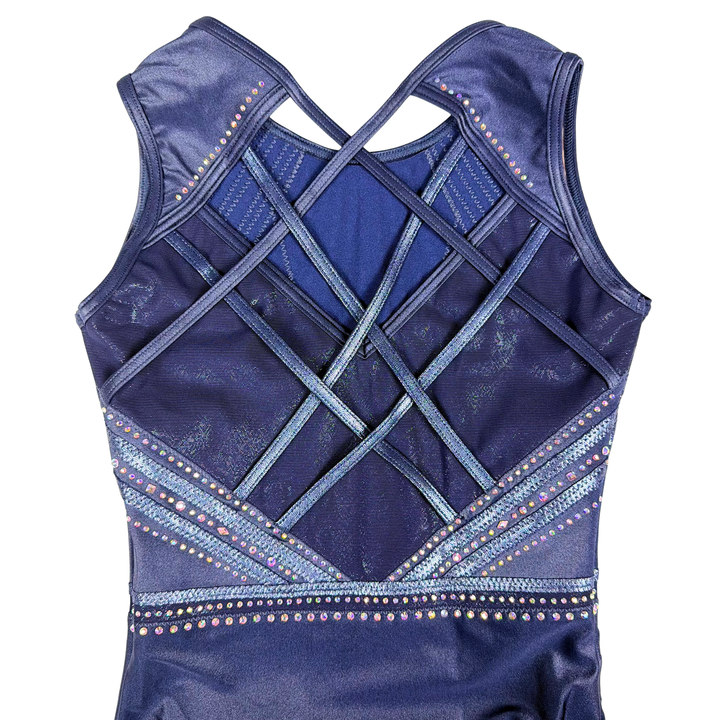 Gymnastics Leotard Little Stars Devotion Navy Blue
