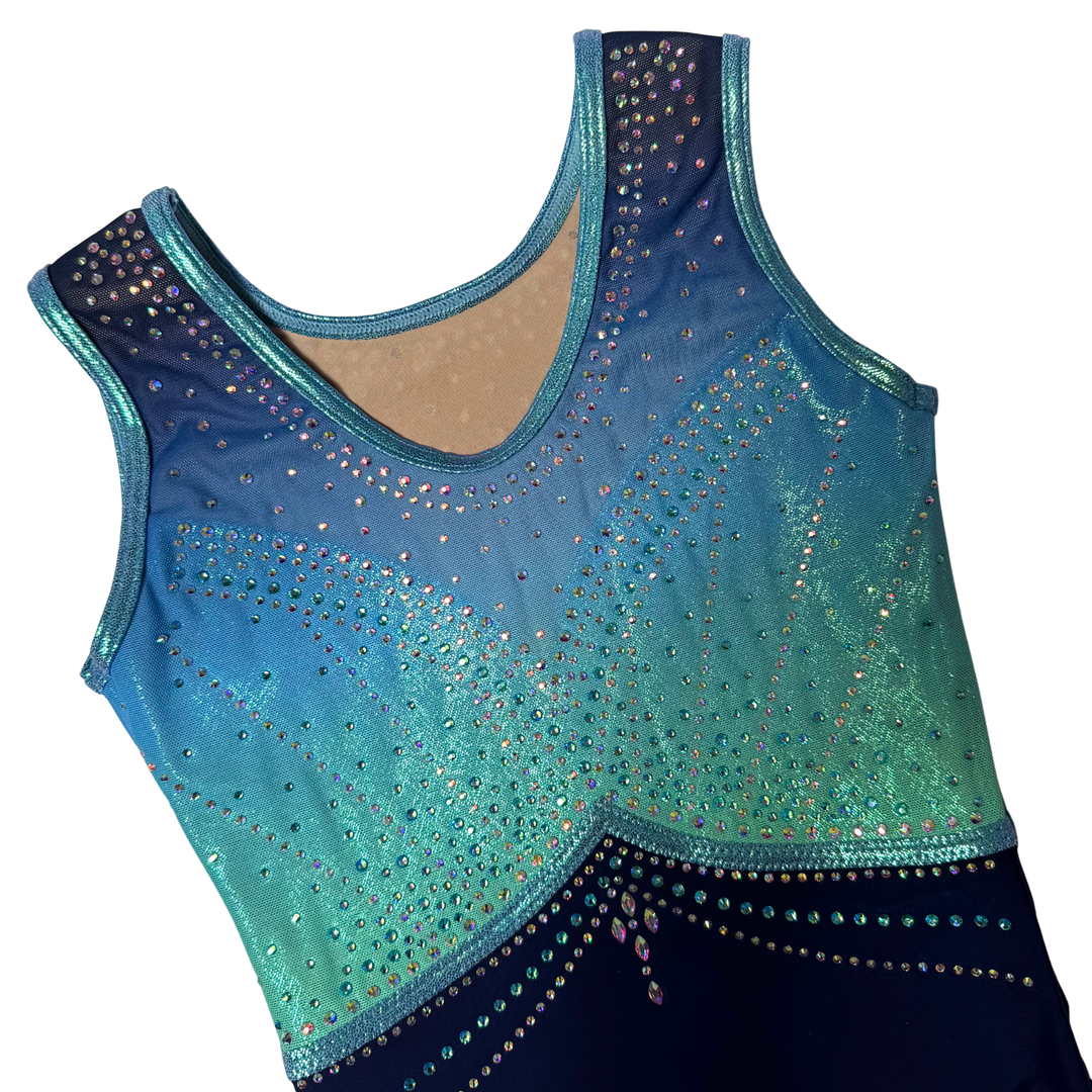 Justaucorps Little Stars Empress Ombre Menthe et Marine