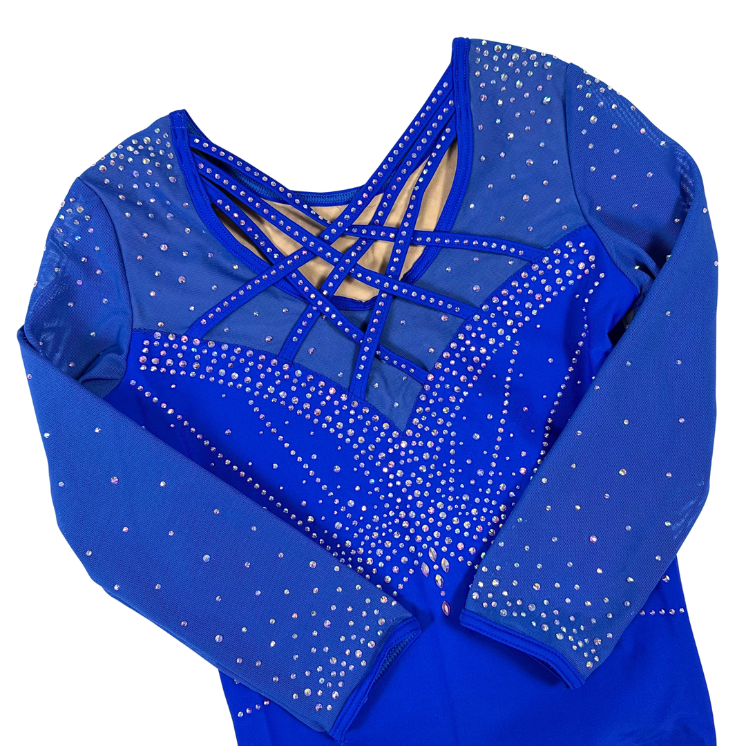 Little Stars Empress Royal Gymnastics Leotard Blue