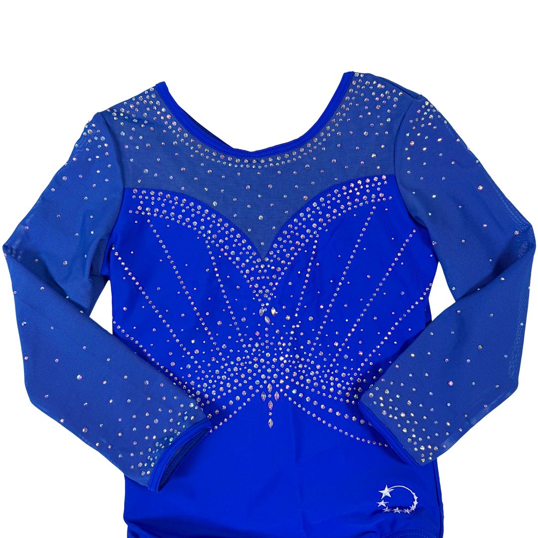 Little Stars Empress Royal Gymnastics Leotard Blue
