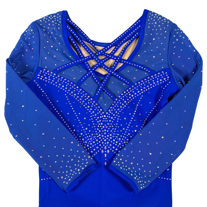 Little Stars Empress Royal Gymnastics Leotard Blue
