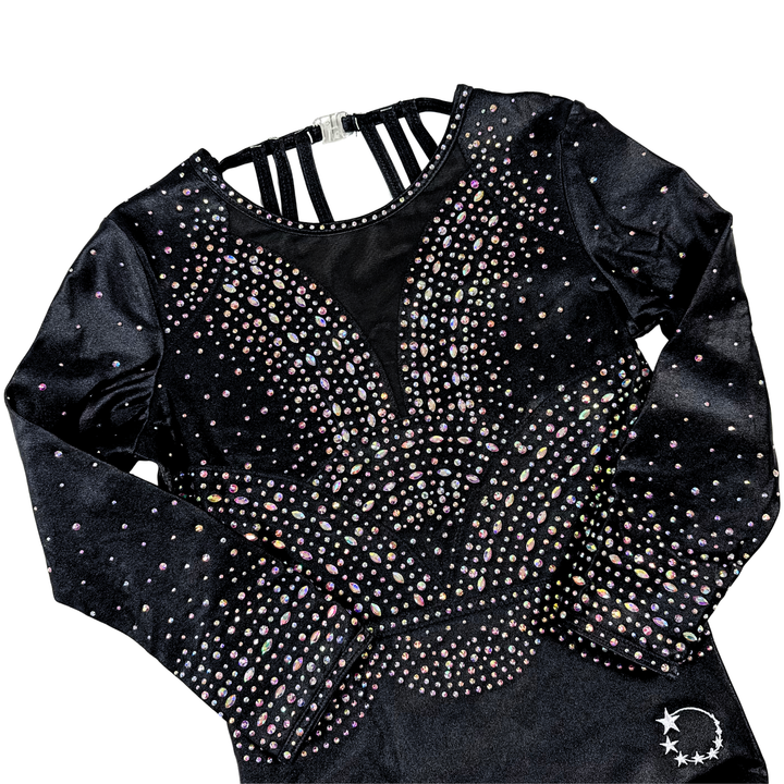 Little Stars Grace Black Gymnastics Leotard