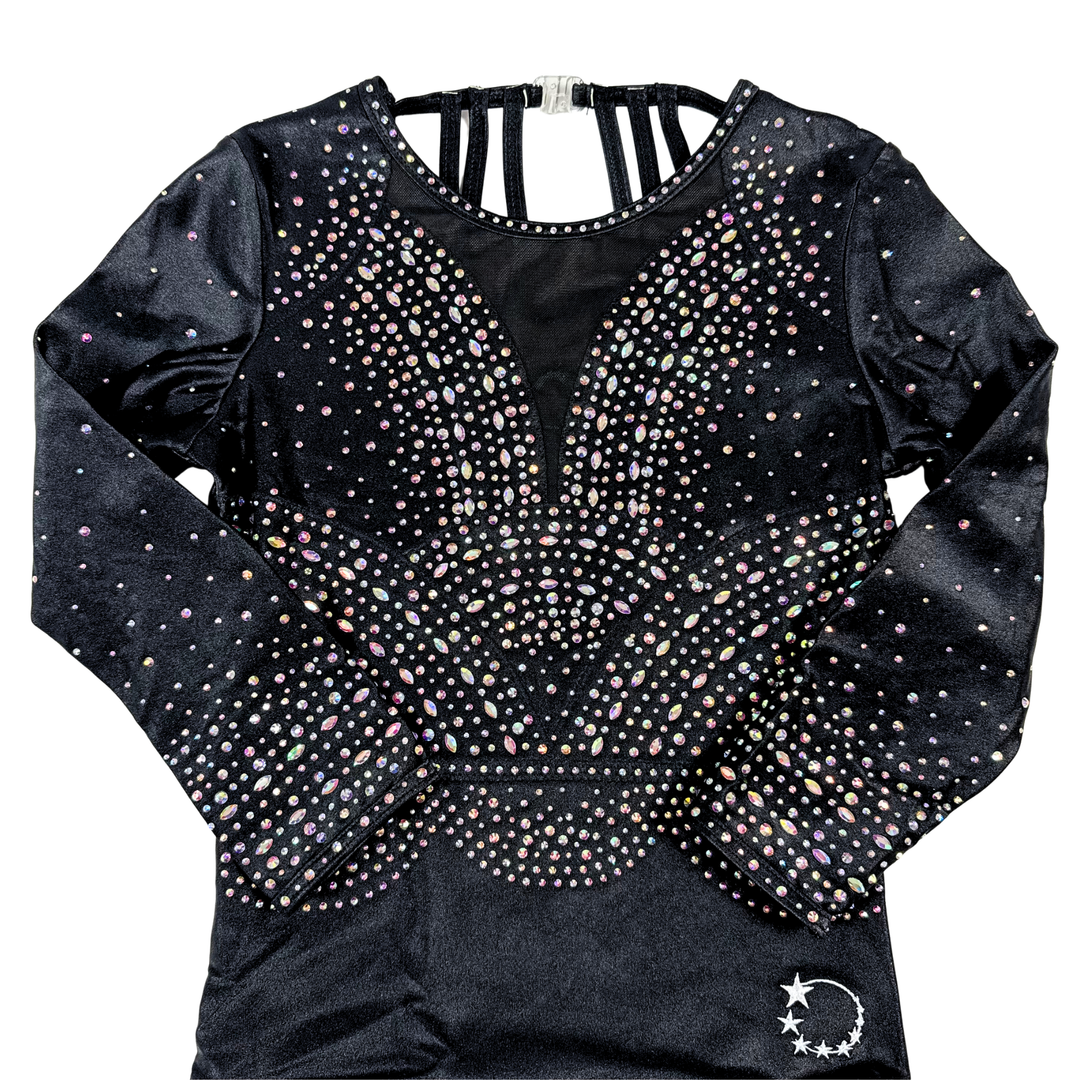 Little Stars Grace Black Gymnastics Leotard