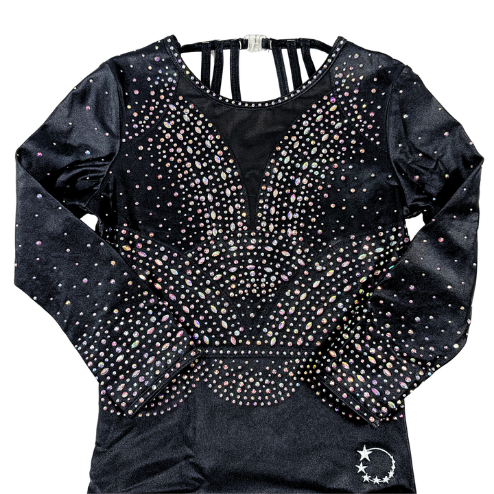 Little Stars Grace Black Gymnastics Leotard