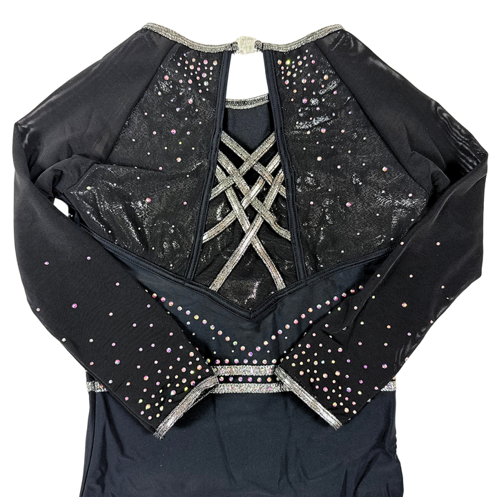 Little Stars Hotshot Black Gymnastics Leotard 