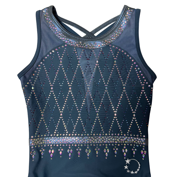 Justaucorps de gymnastique Little Stars Liberty anthracite