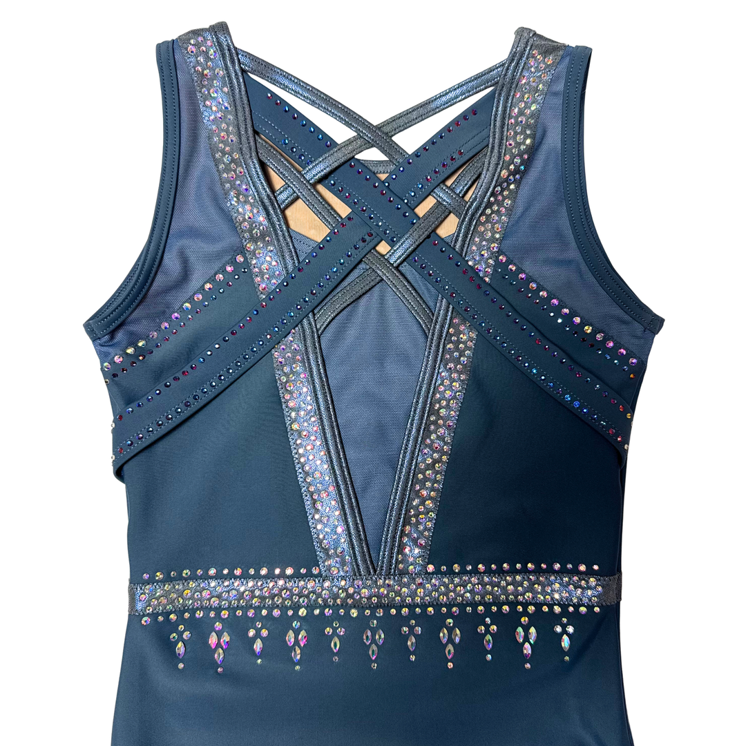 Justaucorps de gymnastique Little Stars Liberty anthracite