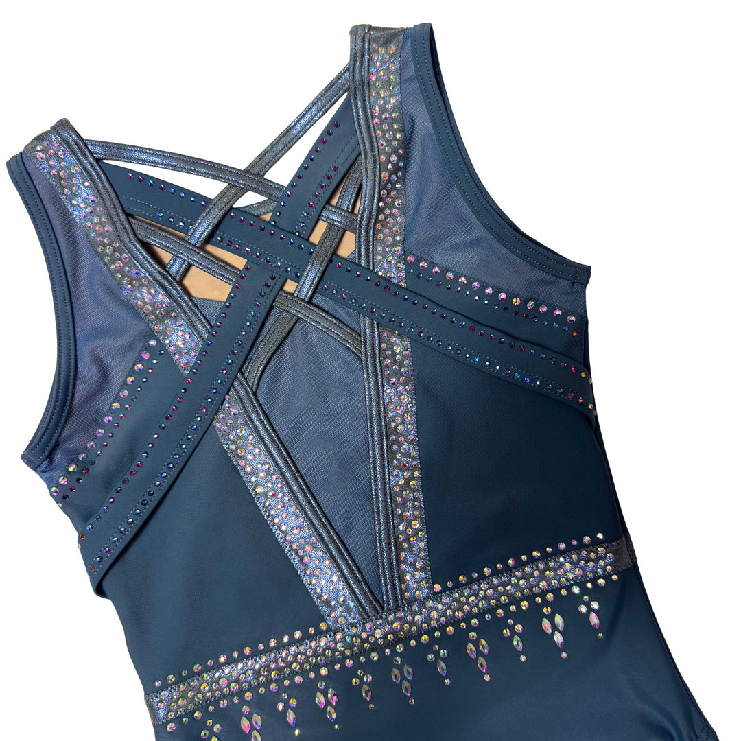 Justaucorps de gymnastique Little Stars Liberty anthracite