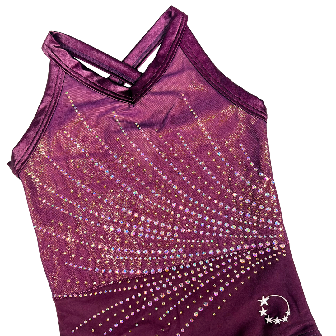 Turnpakje Little Stars Radiance Bordeauxrood