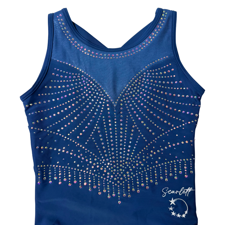 Justaucorps de gymnastique Little Stars Sapphire x Scarlett Blue
