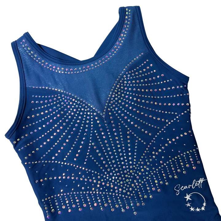 Justaucorps de gymnastique Little Stars Sapphire x Scarlett Blue