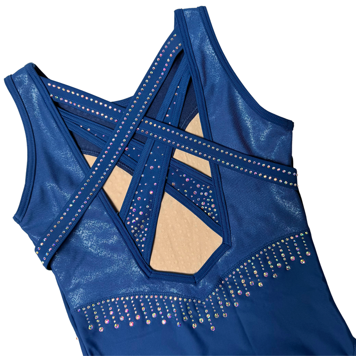 Justaucorps de gymnastique Little Stars Sapphire x Scarlett Blue