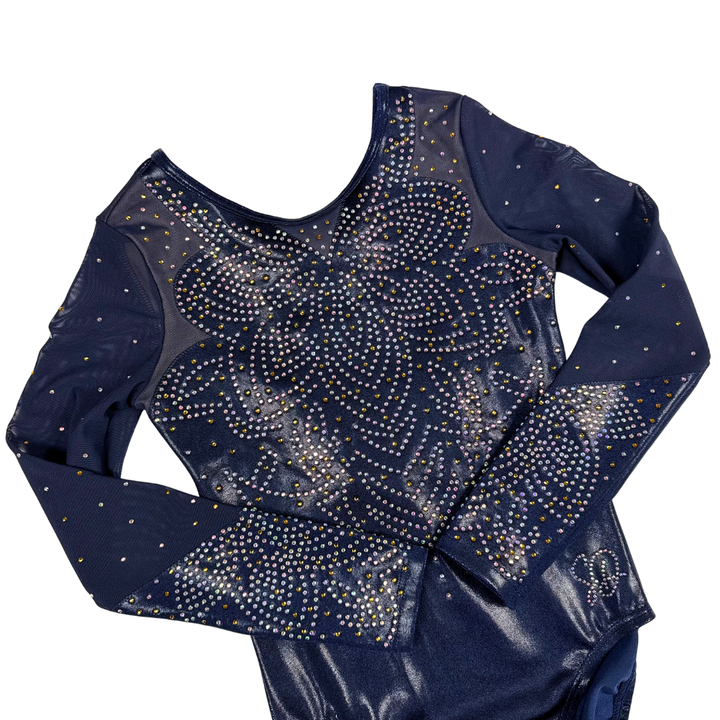 Justaucorps Yara bleu marine manches longues