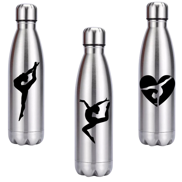 Drinking bottle Stainless Steel Metallic Silver