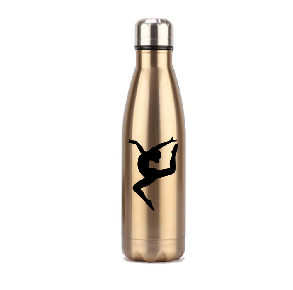 Drinkfles Stainless Steel Metallic Goud Sprong