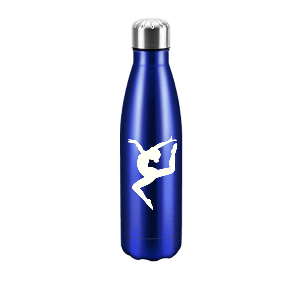 Drinkfles Stainless Steel Metallic Blauw Sprong