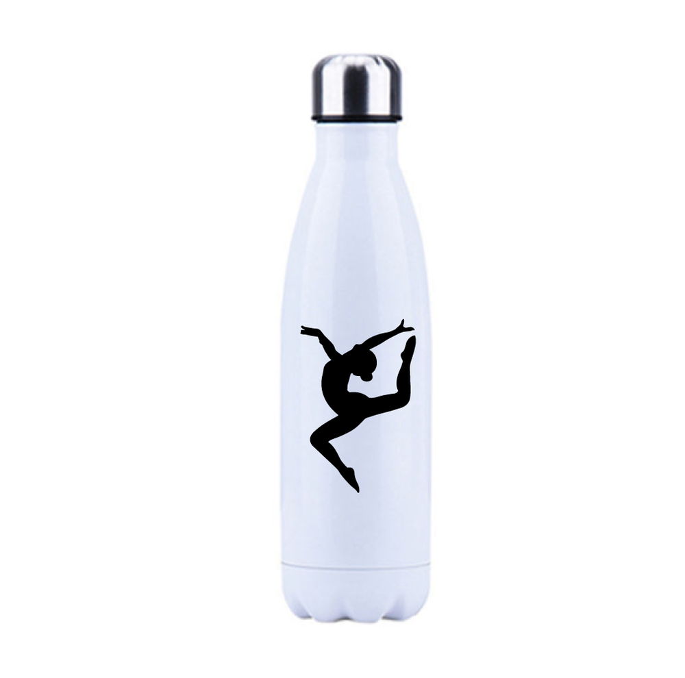 Drinkfles Stainless Steel Wit Sprong
