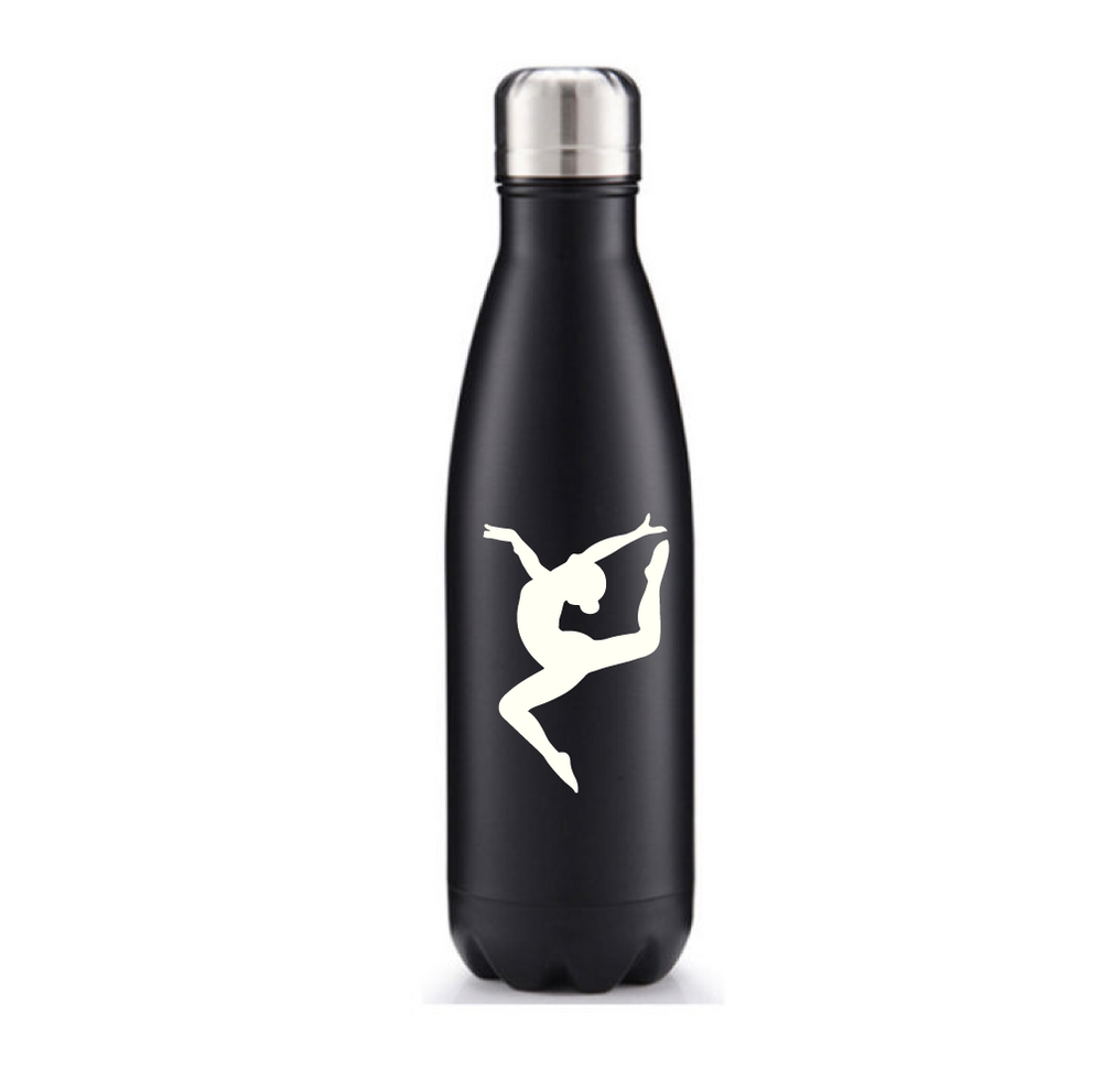 Drinkfles Stainless Steel Zwart Sprong