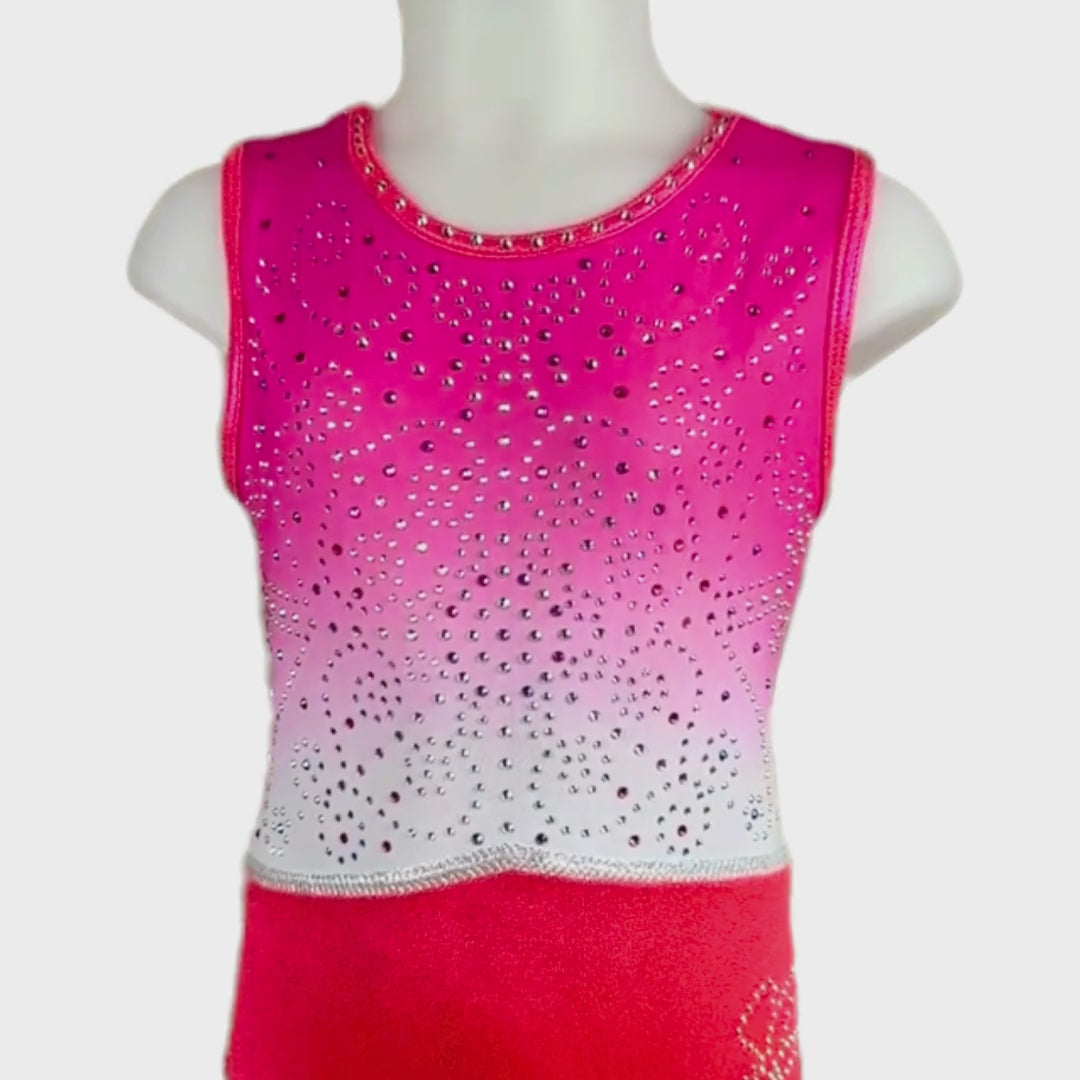 Turnpakje Danique Neon Orangeade Wit