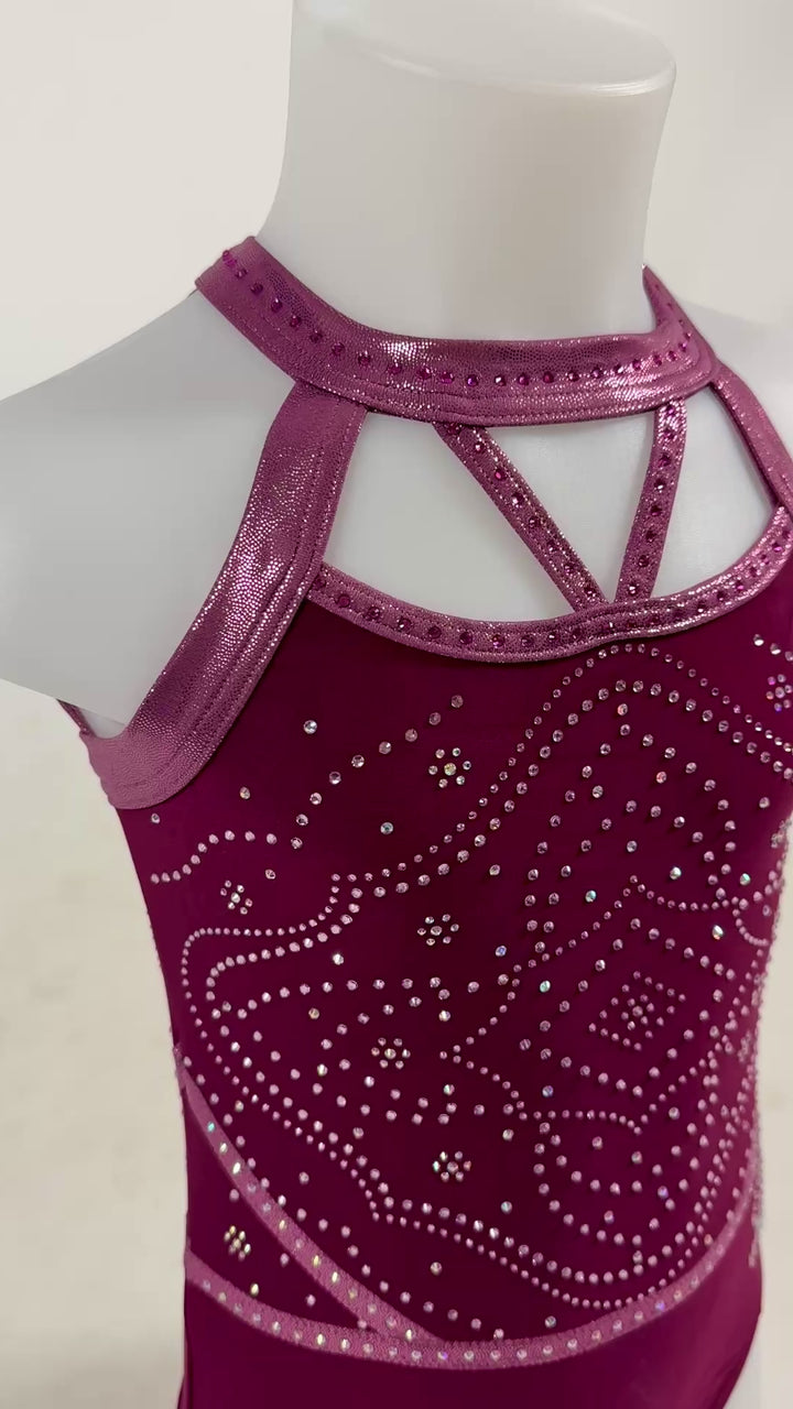 Justaucorps Ayla Aubergine Mauve