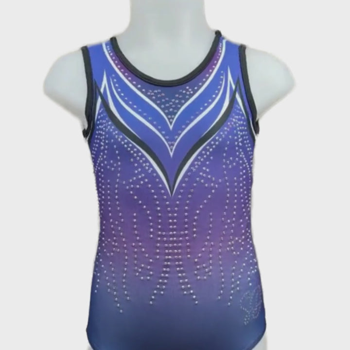 Kyla Blue Purple Gymnastics Suit