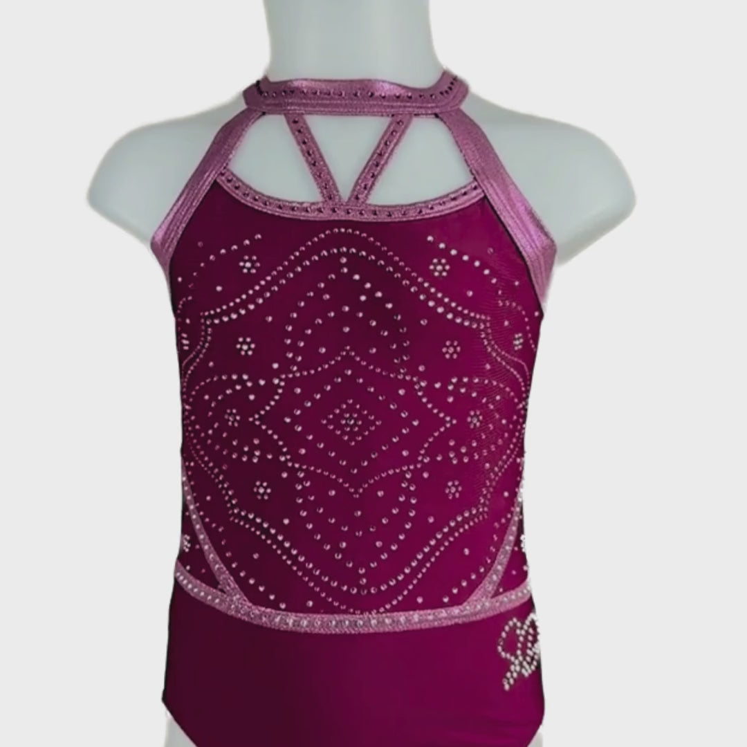 Justaucorps Ayla Aubergine Mauve