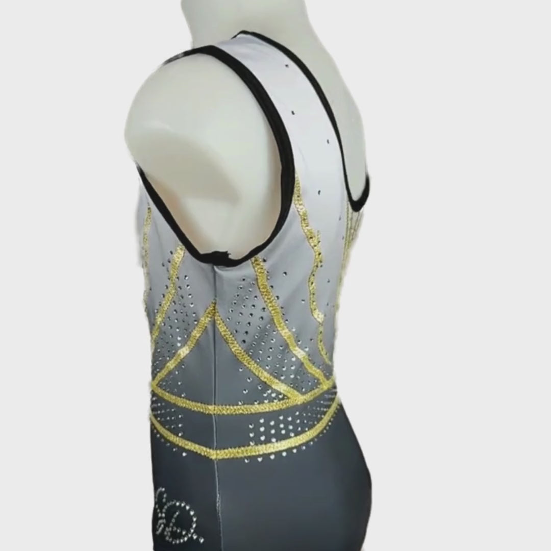 Turnpakje Gina Wit Zwart Goud