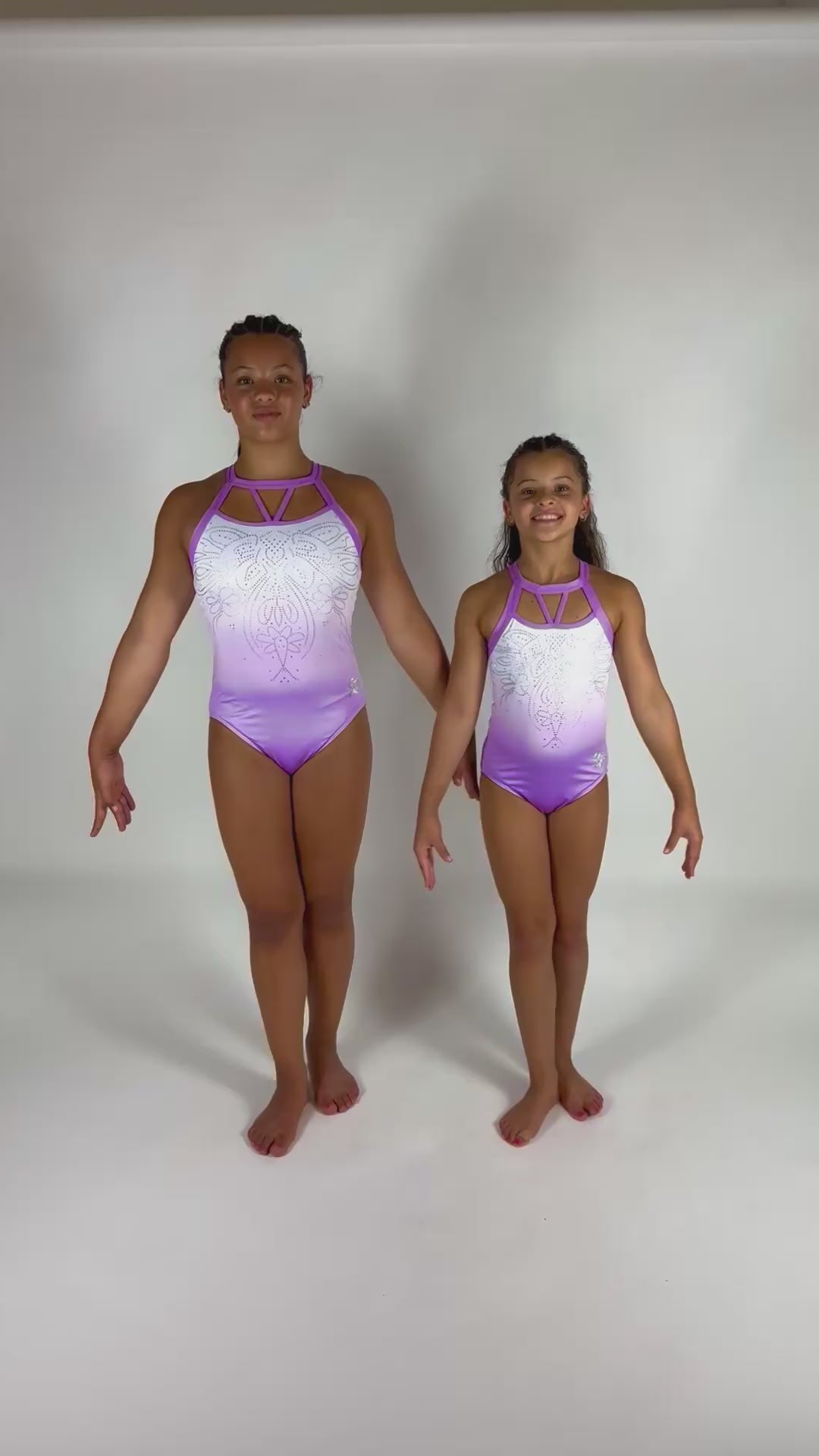 Justaucorps de gymnastique Ruby Lila White