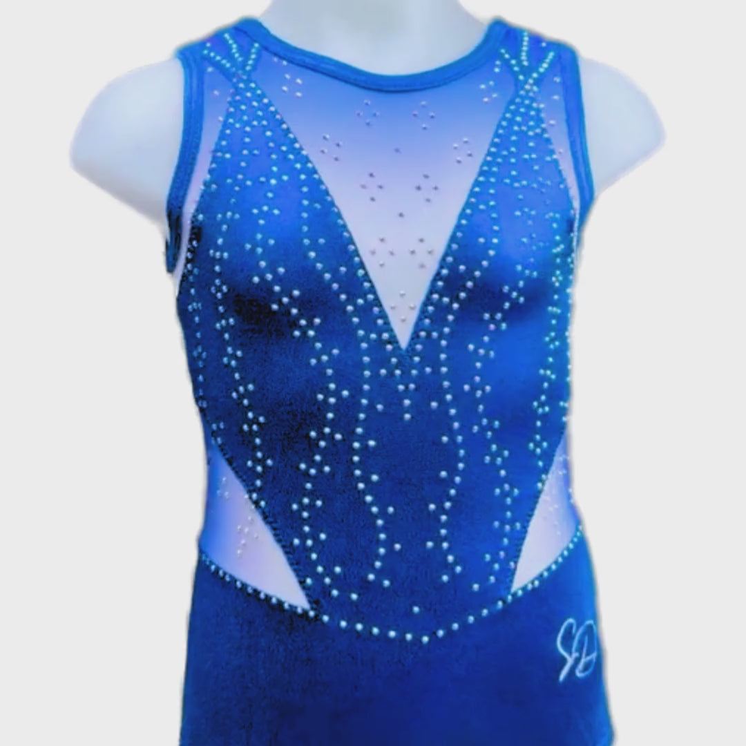 Turnpakje Vive Blauw Mouwloos