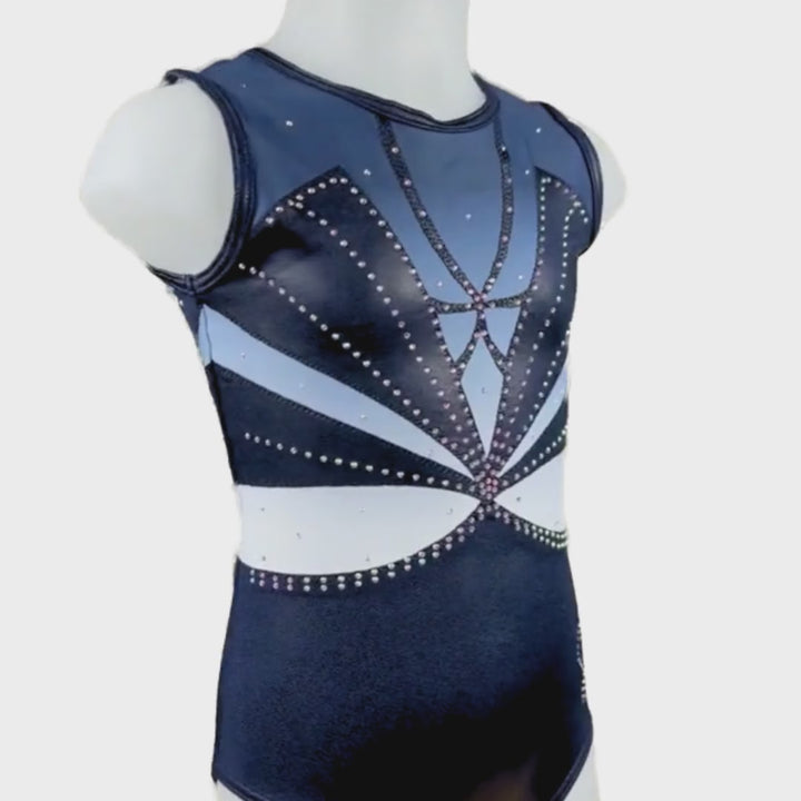 Turnpakje Roos Navy Wit