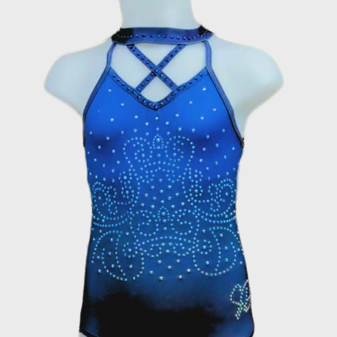 Turnpakje Anna Blauw Mouwloos